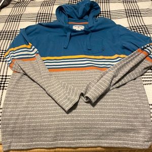 Billabong striped hoodie size large